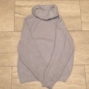 Dynamite Cowl Neck Blue Sweater